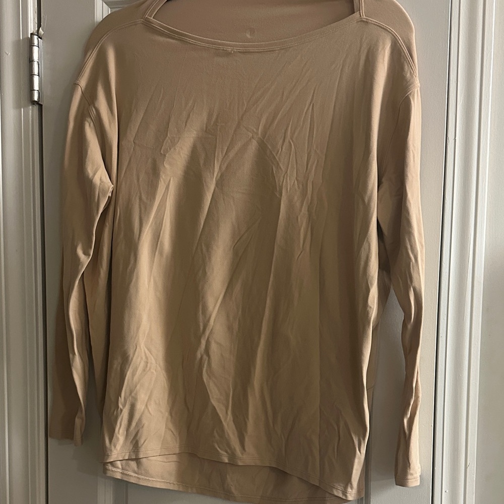 Women's Tan Long Sleeve Top